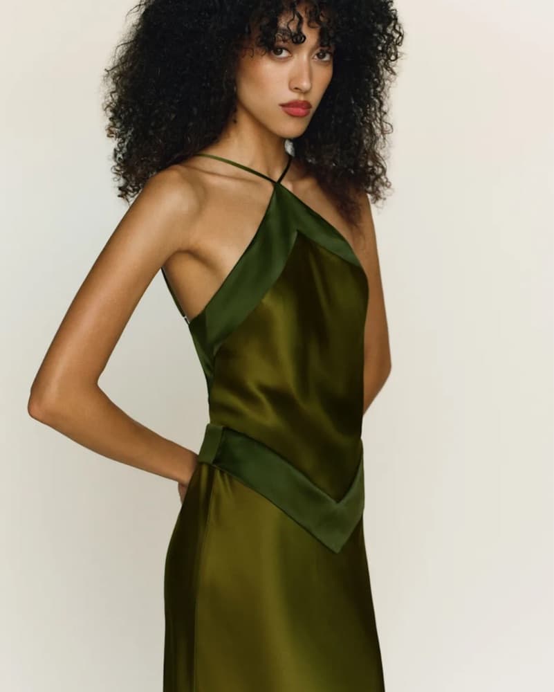 Reformation Jillian Silk Dress - Image 3