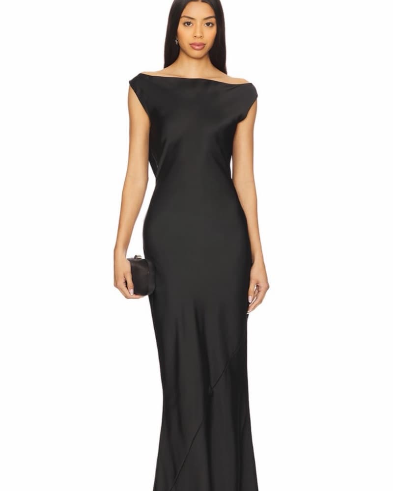 Sleeveless Low Back Drape Gown - Image 2