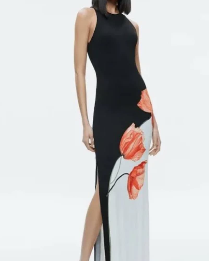 ❤️🖤Alice + Olivia “Pania” Flora Maxi - Image 2
