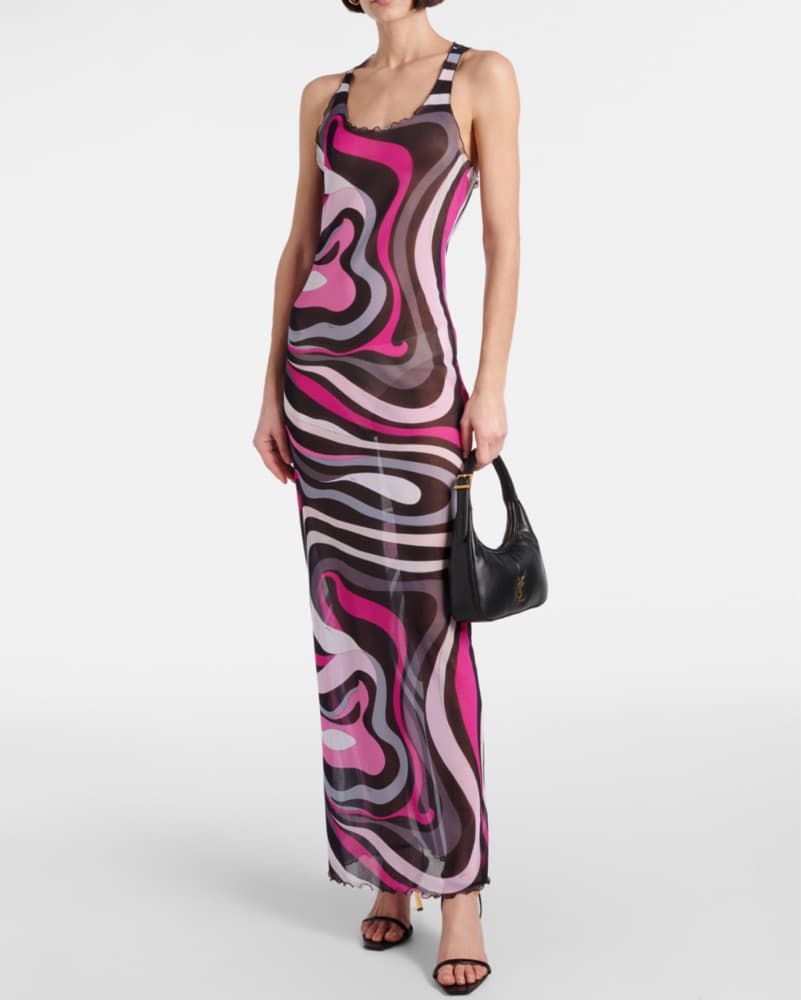 Pucci Marmo Mesh Maxi Dress - Image 1