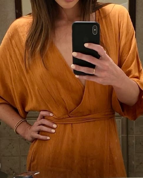 Vibrant Marigold Wrap Dress - Image 3