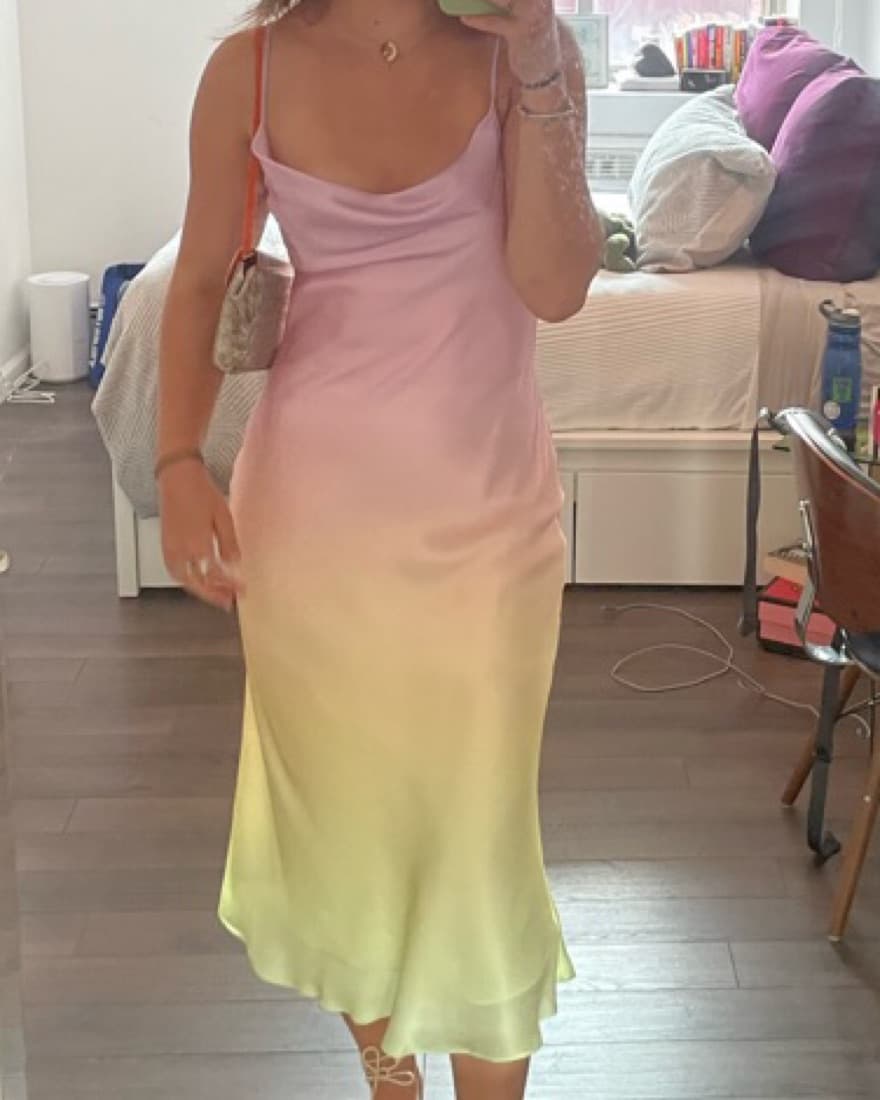 Multicolor Slip Dress  - Image 2