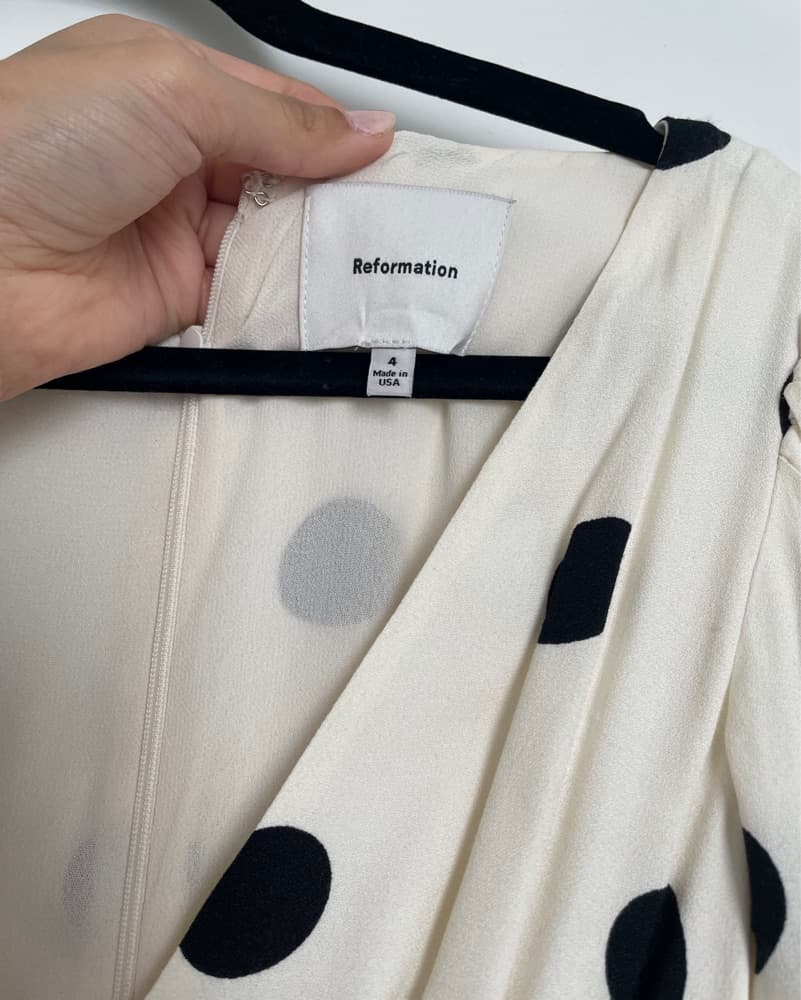 Reformation Polka Dot Dress - Image 3