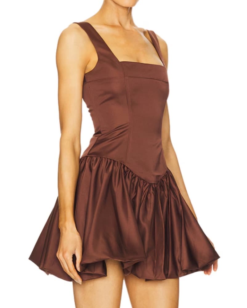 Bubble Skirt Corset Mini Dress - Image 2