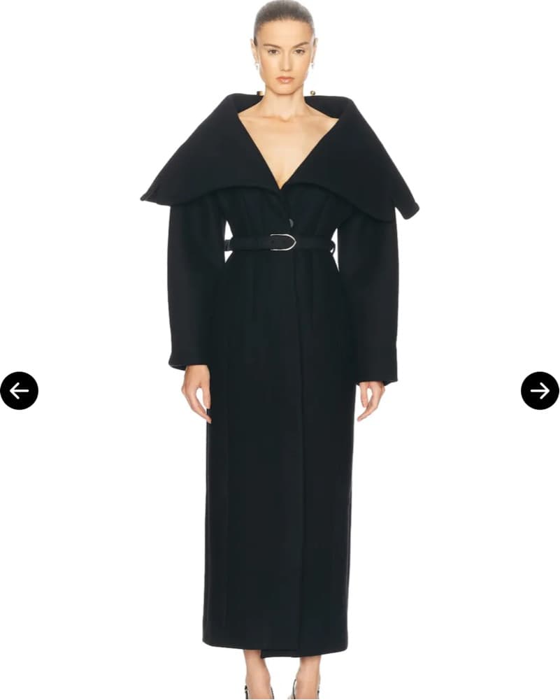 JACQUEMUS Black Wool Coat - Image 2