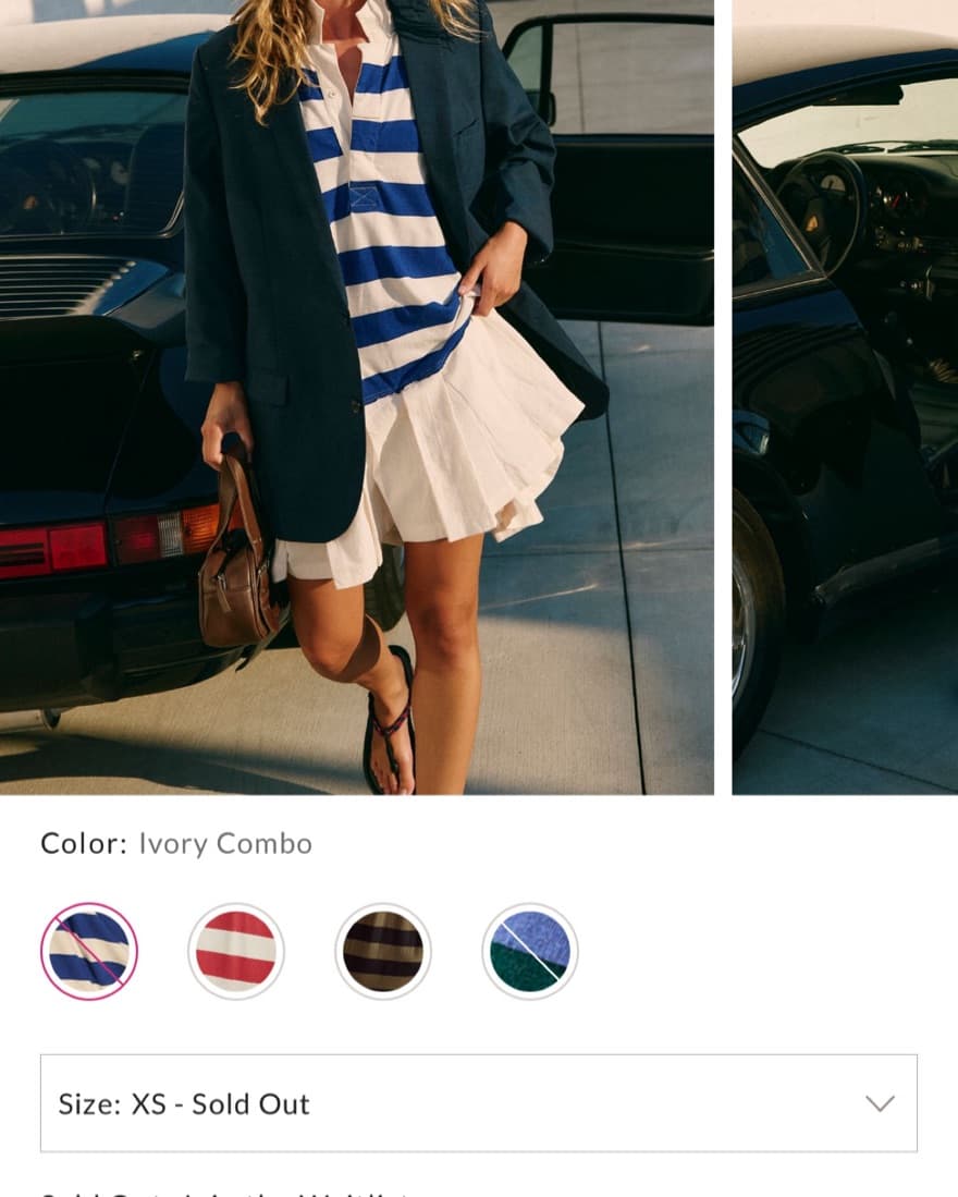 Striped Rugby Free People Dress  - Image 3