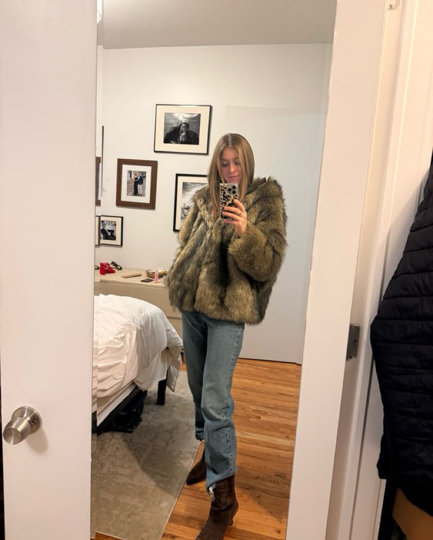 The Frankie Shop Fur Coat - Image 1