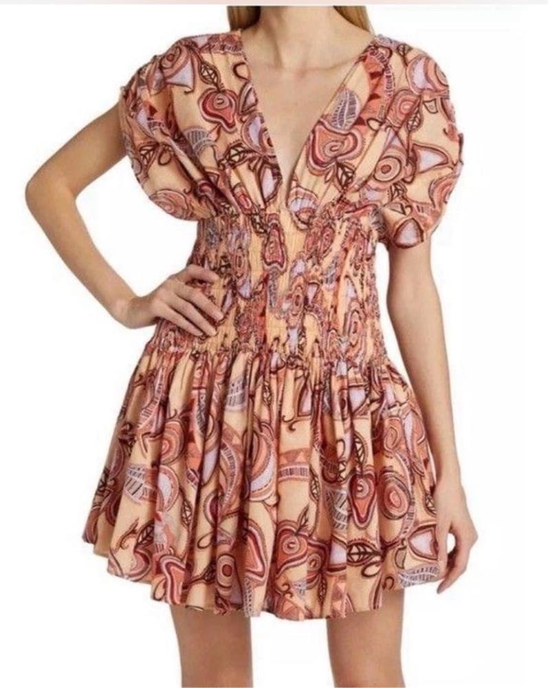 A.L.C Luna Smocked Dress - Image 1