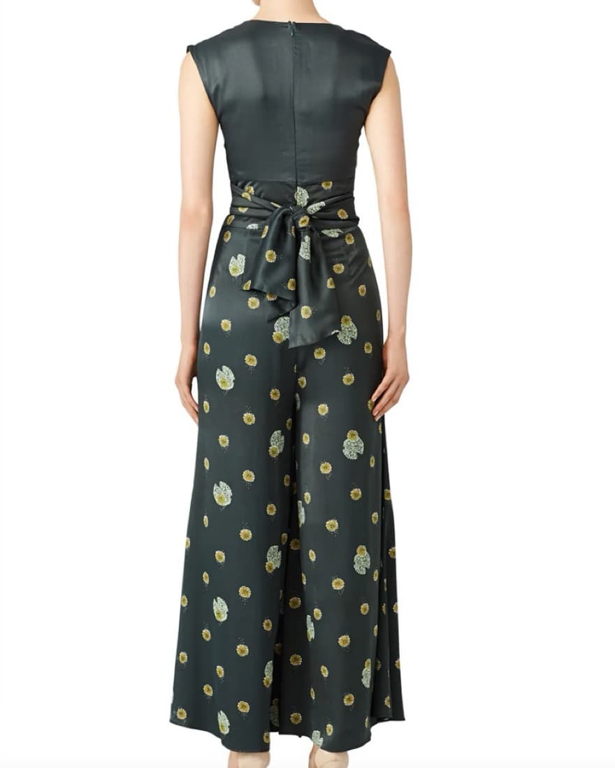Free People Green Printed Jumpsuit - Image 2