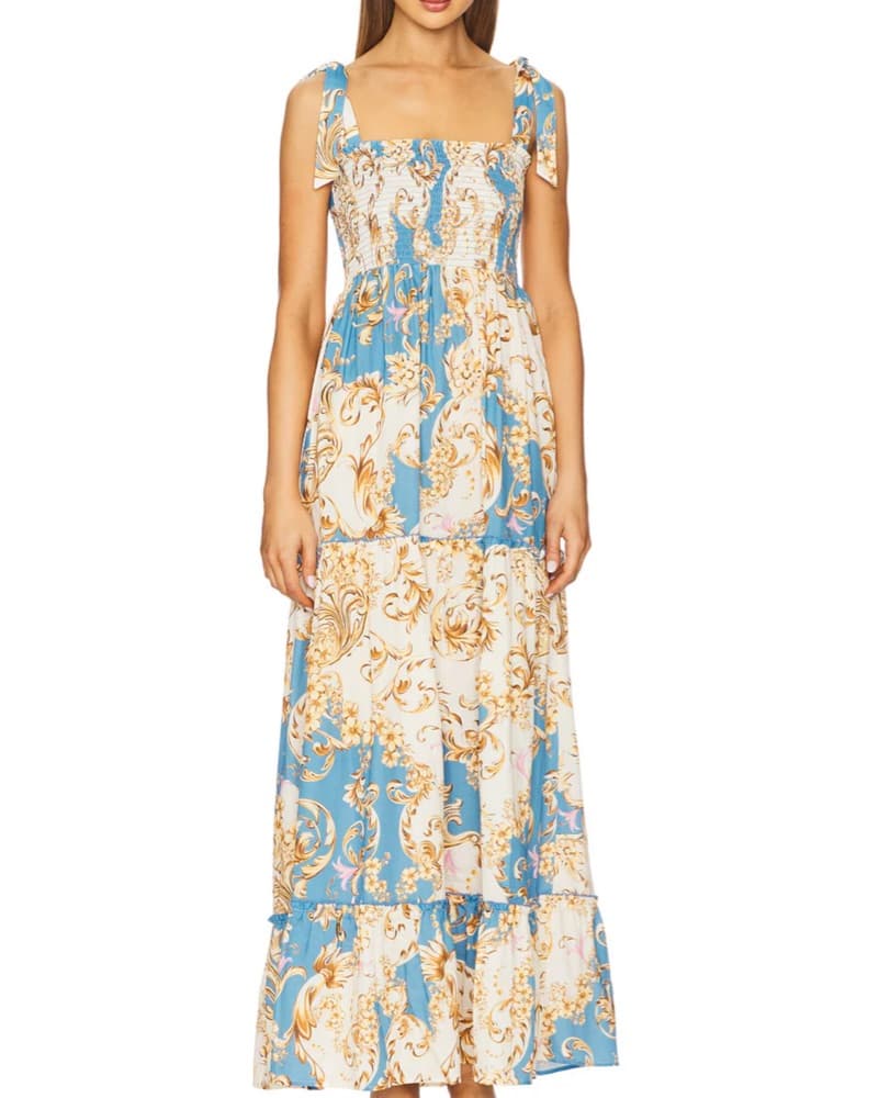 Agua Bendita Blue Dress Long Beach Summe - Image 1