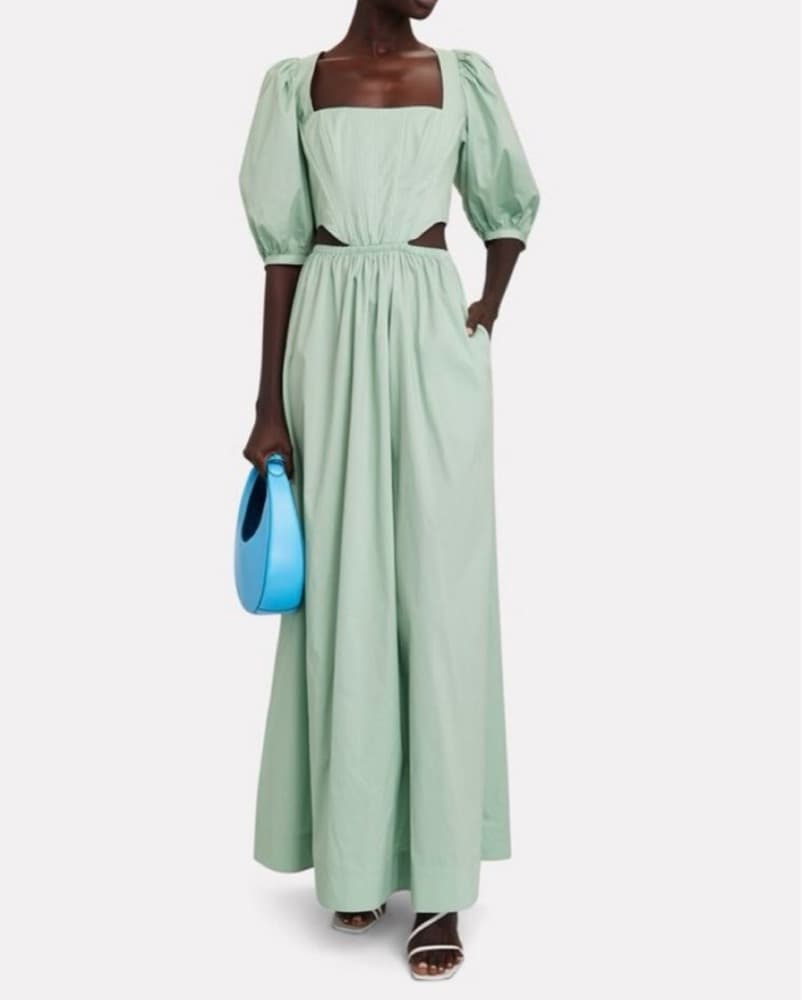 Staud Astro Dress Sage Mint Green 6 - Image 3