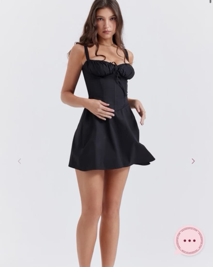 House Of CB Carlotta Black Corset Dress - Image 2