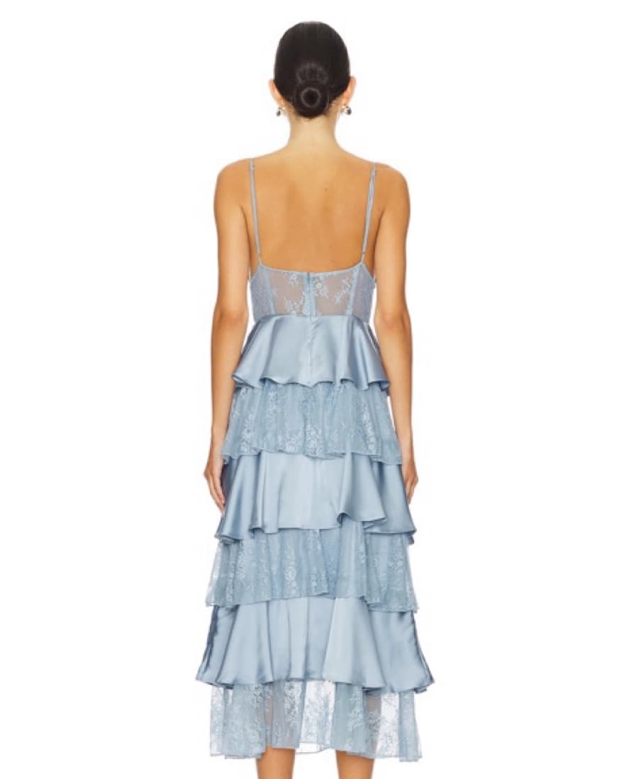 WeWoreWhat TIERED LACE MIDI DRESS - Image 3