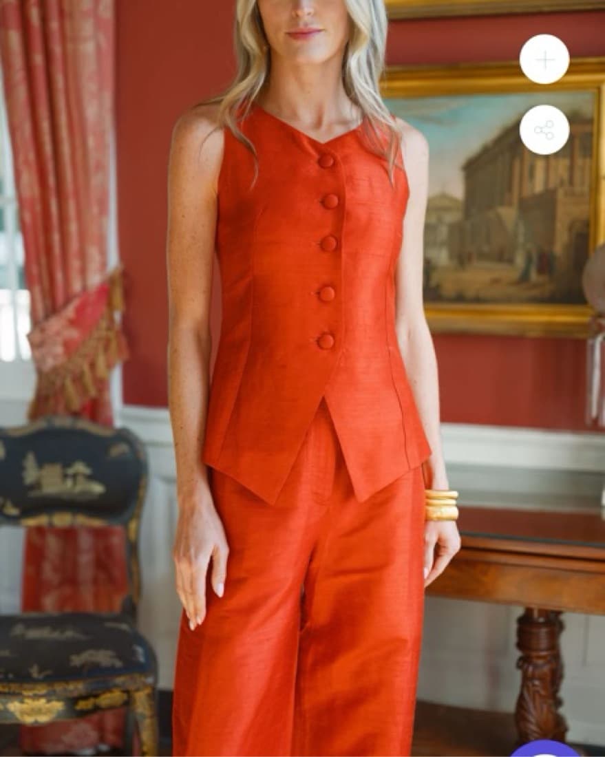 Julia Amory Julia Pant / Top Set in Rust - Image 3