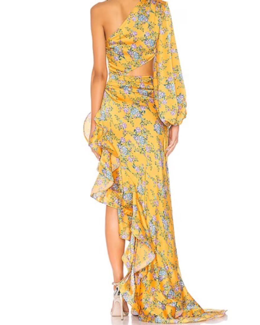  Yellow Bronx and Banco Hanna Gown - Image 3