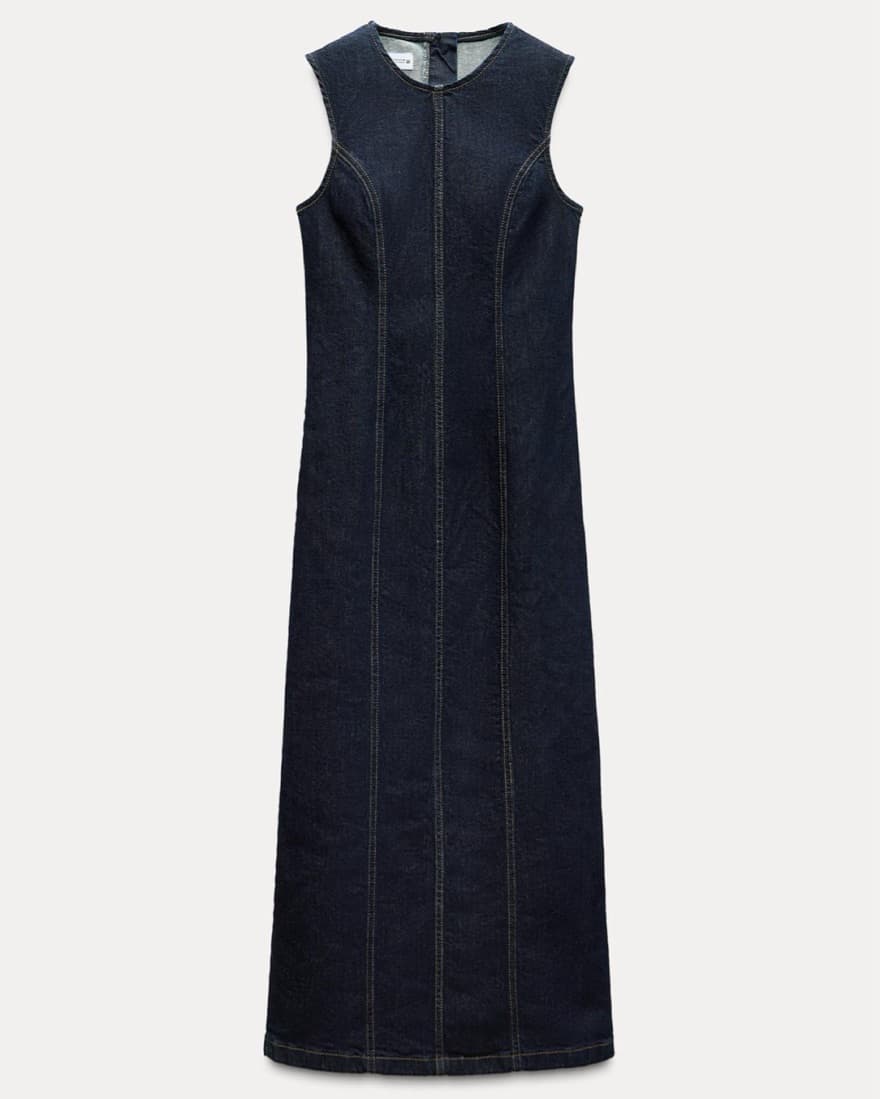 Denim Midi Dress - Image 2