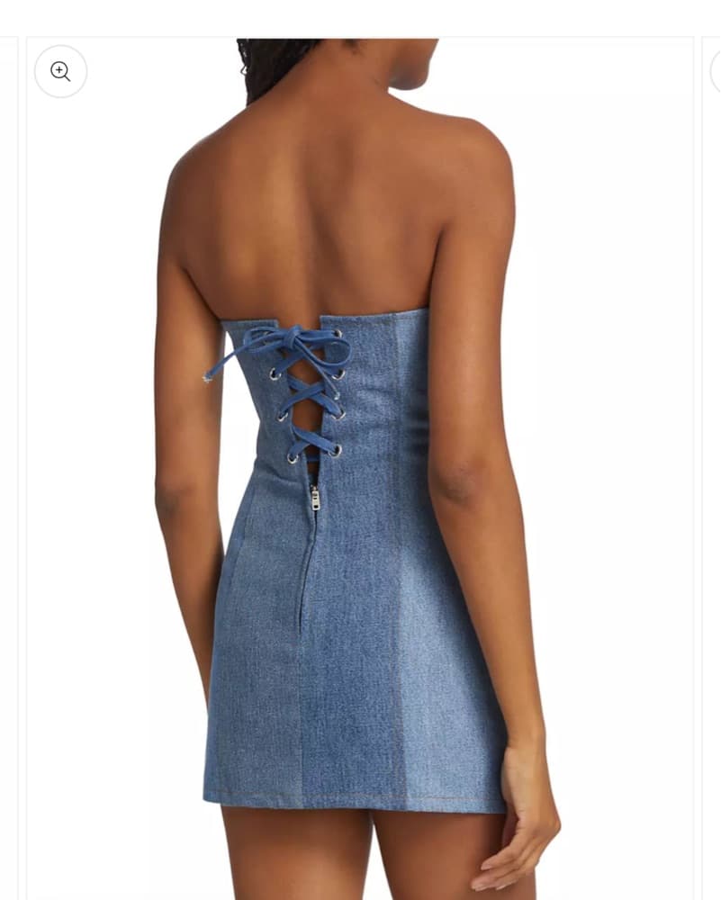 EB Denim Patchwork Mini Dress - Image 5