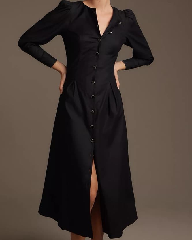 Reformation Halia Long-Sleeve Dress - Image 1