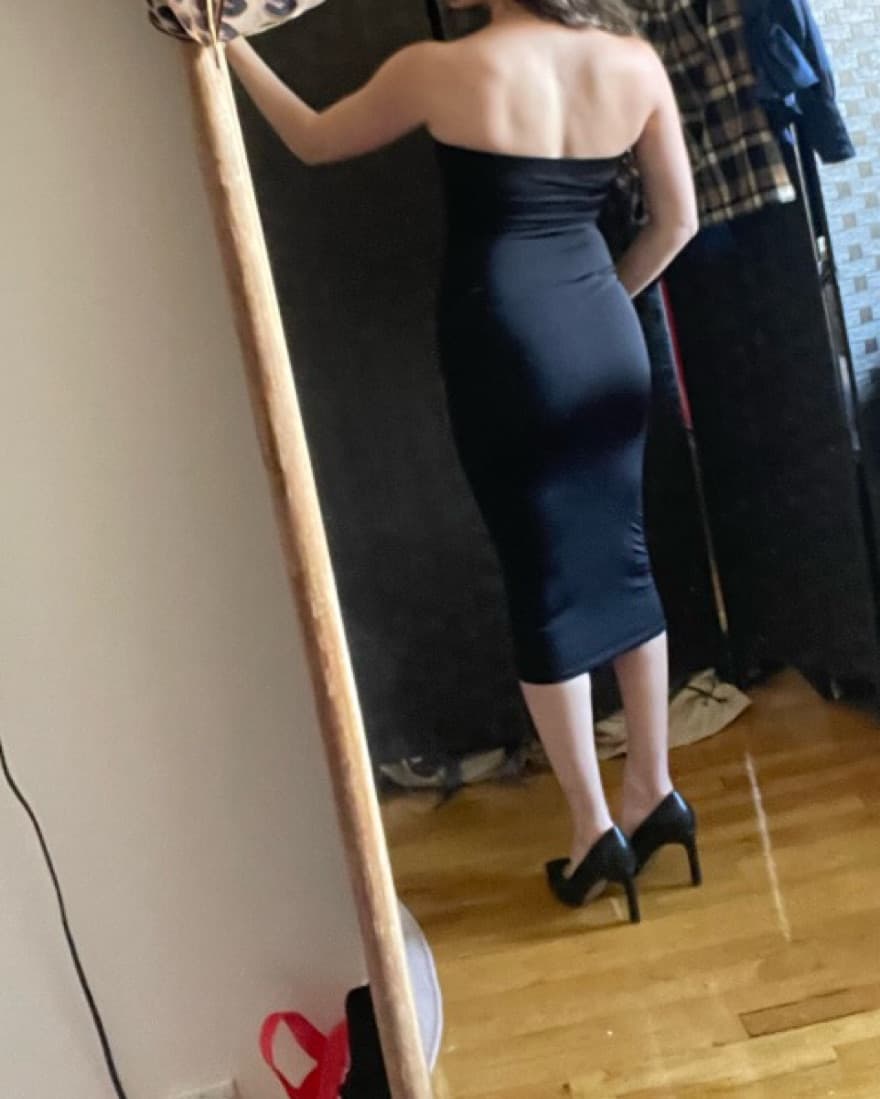 Black Bodycon Midi Dress - Image 2