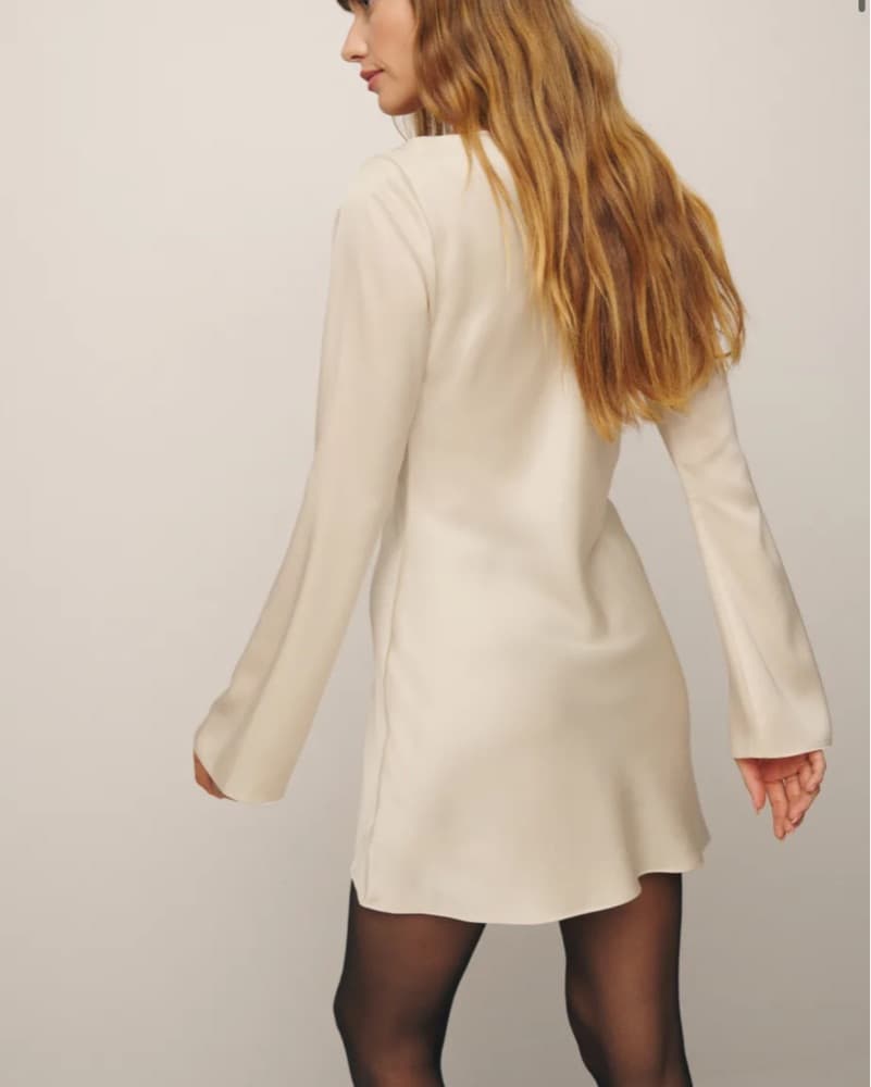 Reformation Pike Satin Dress - Image 2