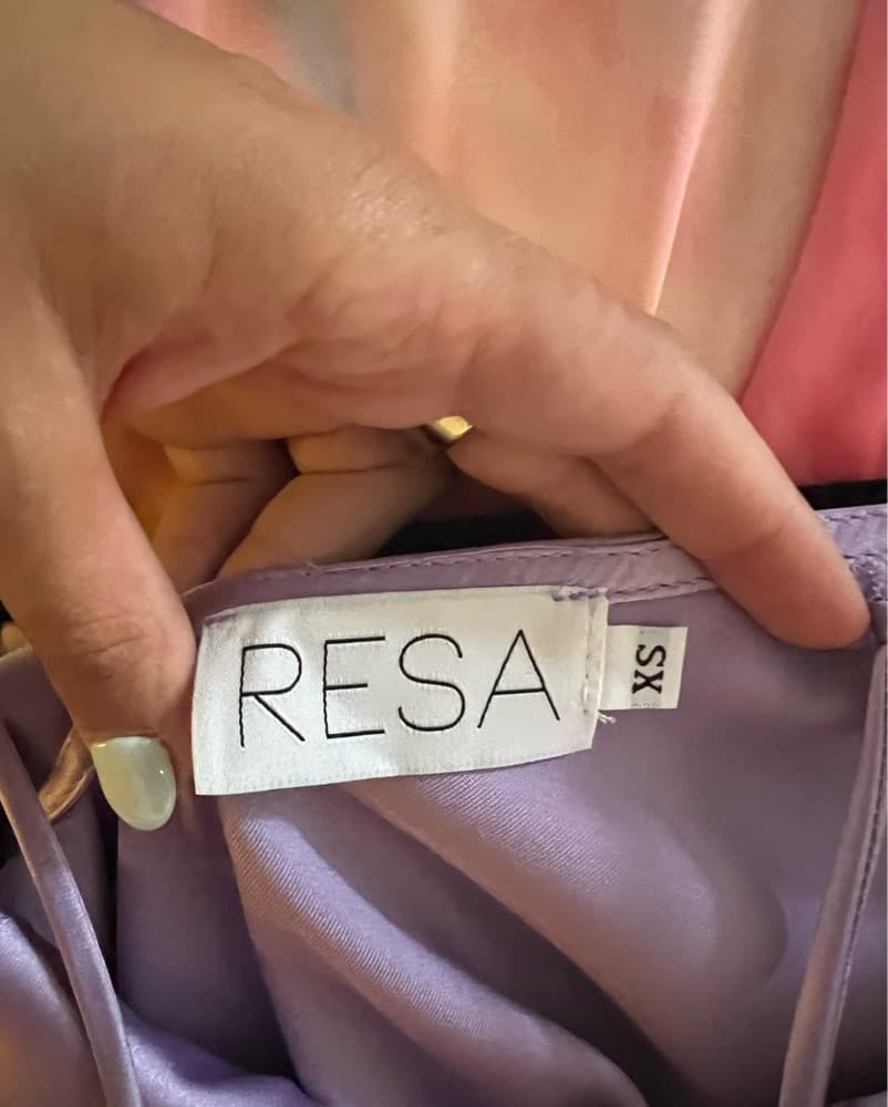 Lilac Resa Satin Slip Dress - Image 4