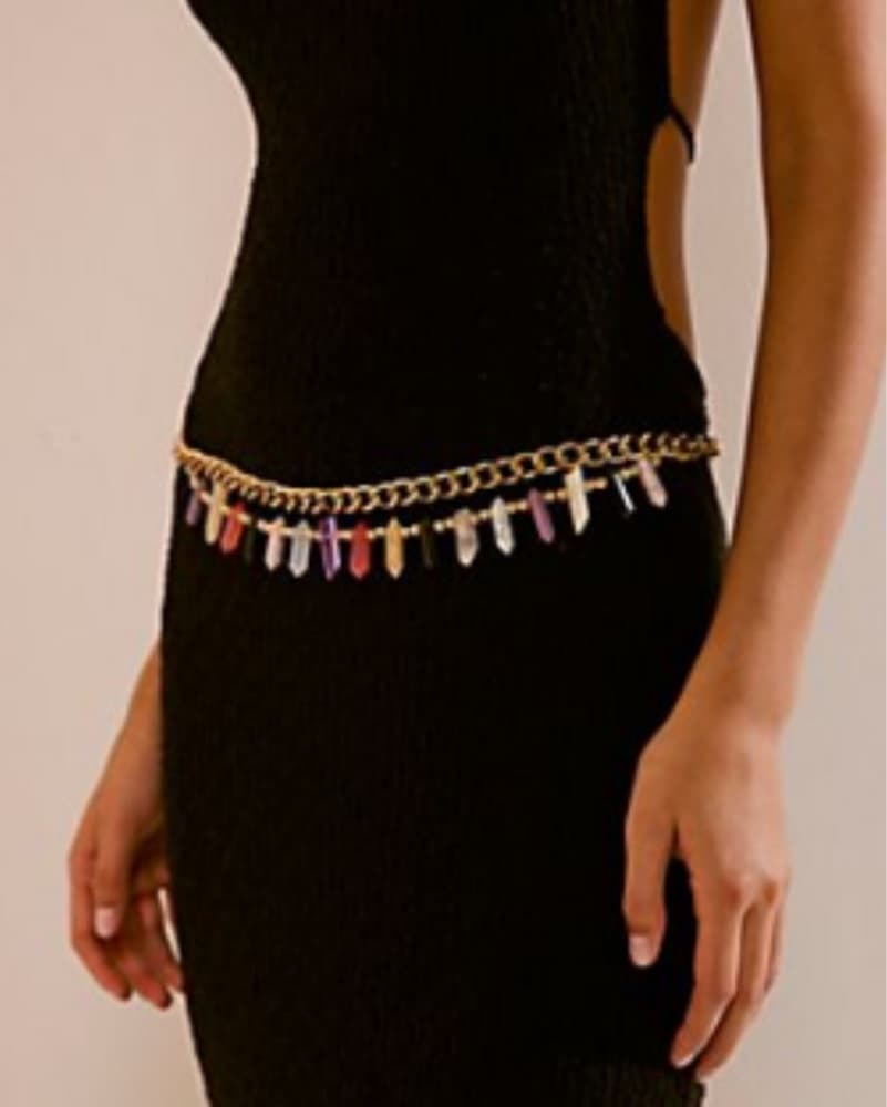 Free People Stone Gold Chain Belt - Image 1