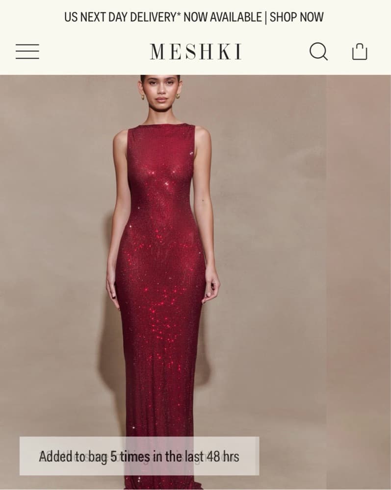 Sequin Burgundy Maxi Dress - Image 1