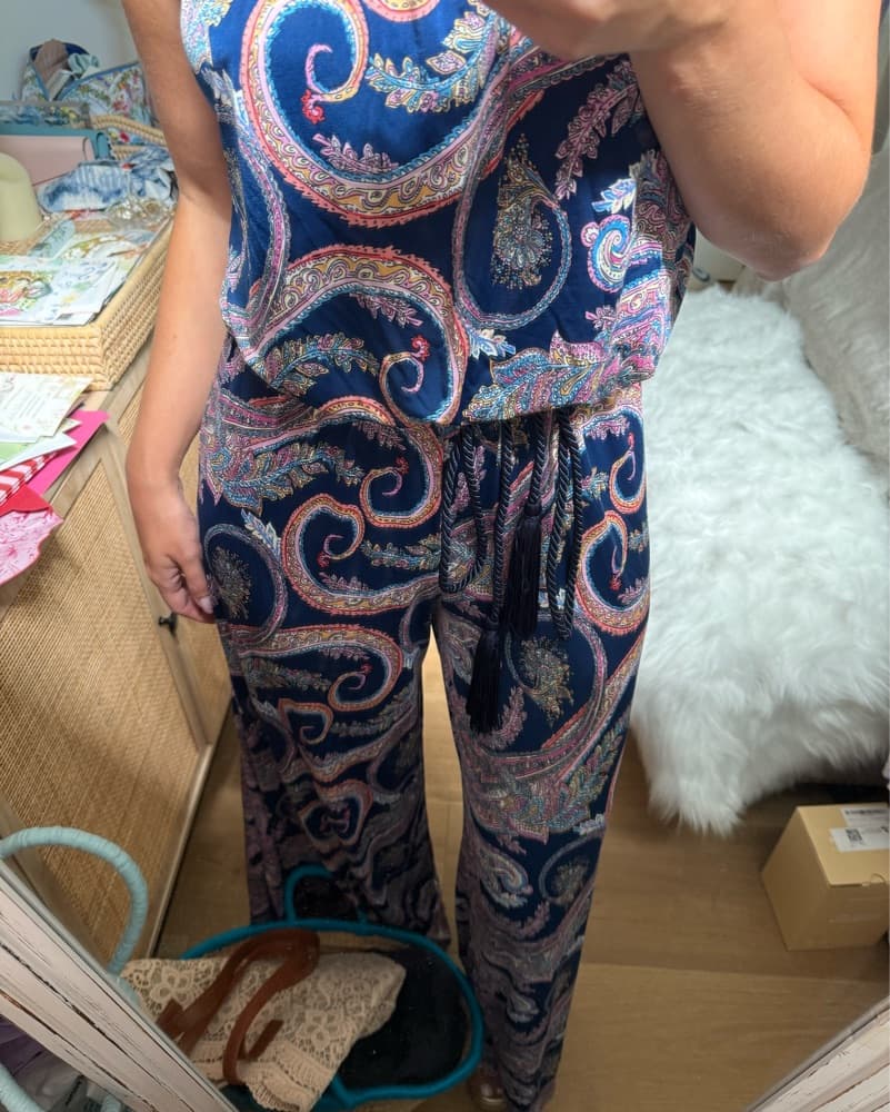 Boutique Paisley Slinky Jumpsuit   - Image 3