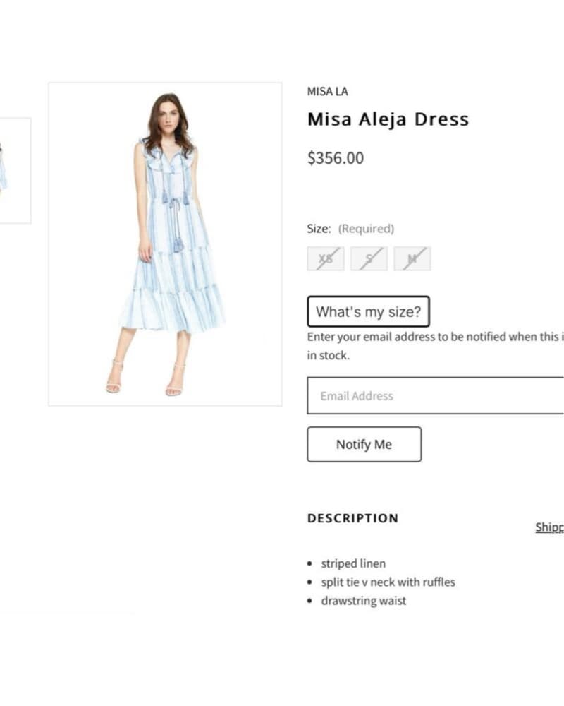 Misa Los Angeles Aleja Midi Dress  - Image 4
