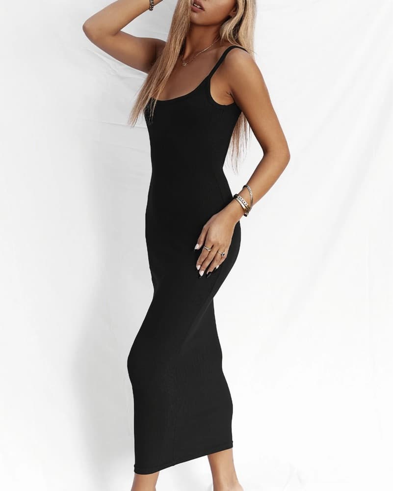 All Things Golden - RIB LOW BACK DRESS - Image 5