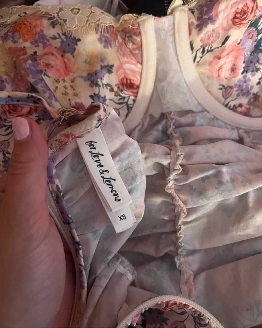 For Love And Lemons White Floral Dress - Image 3