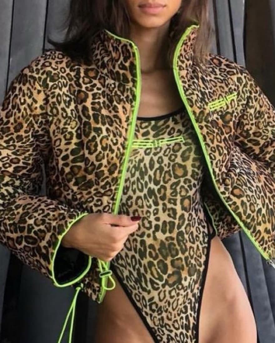 I.AM.GIA Defender Puffer in Cheetah - Image 1