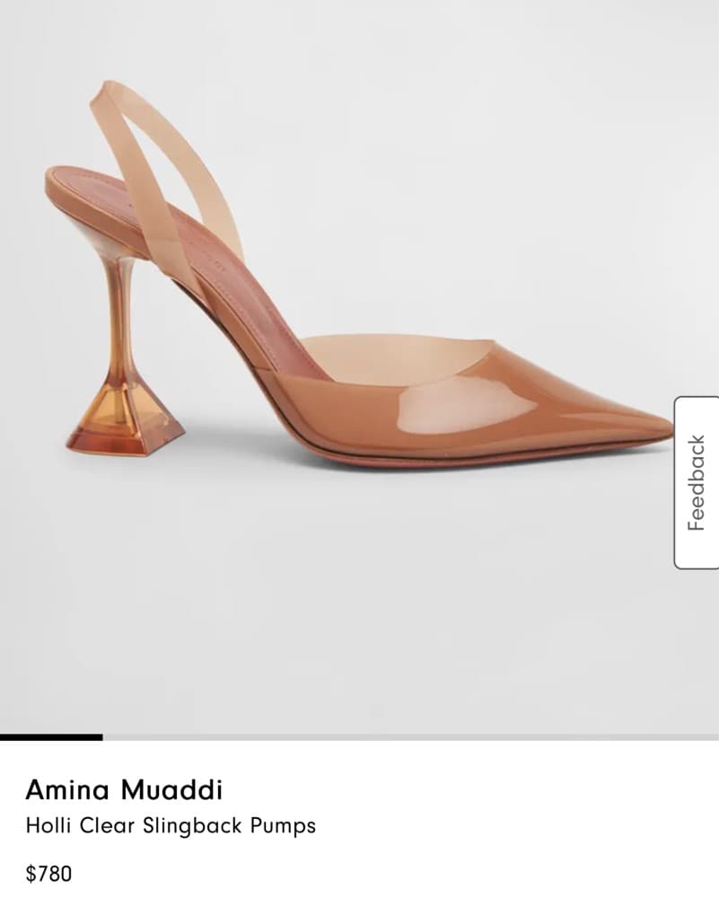 Amina Muaddi - Holli Glass Sling  - Image 3