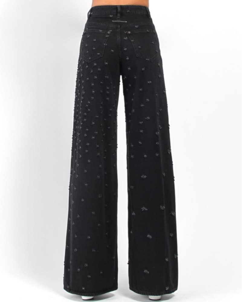 Maison Margiela Wide Leg Distressed Jean - Image 2