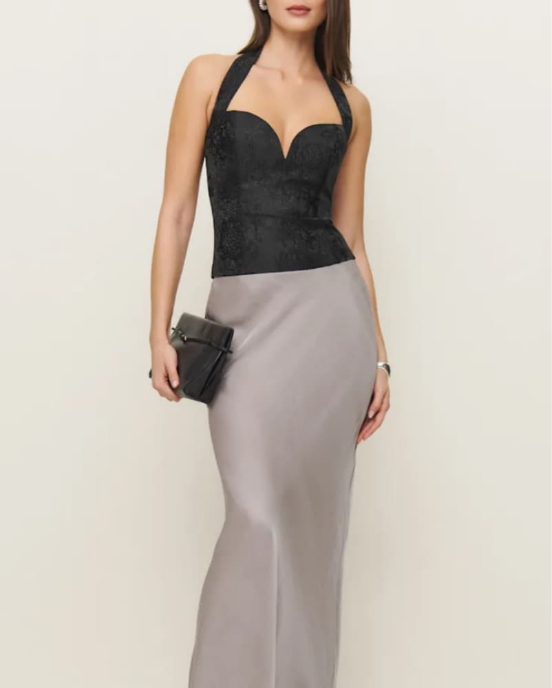 Reformation Black Halter top - Image 2