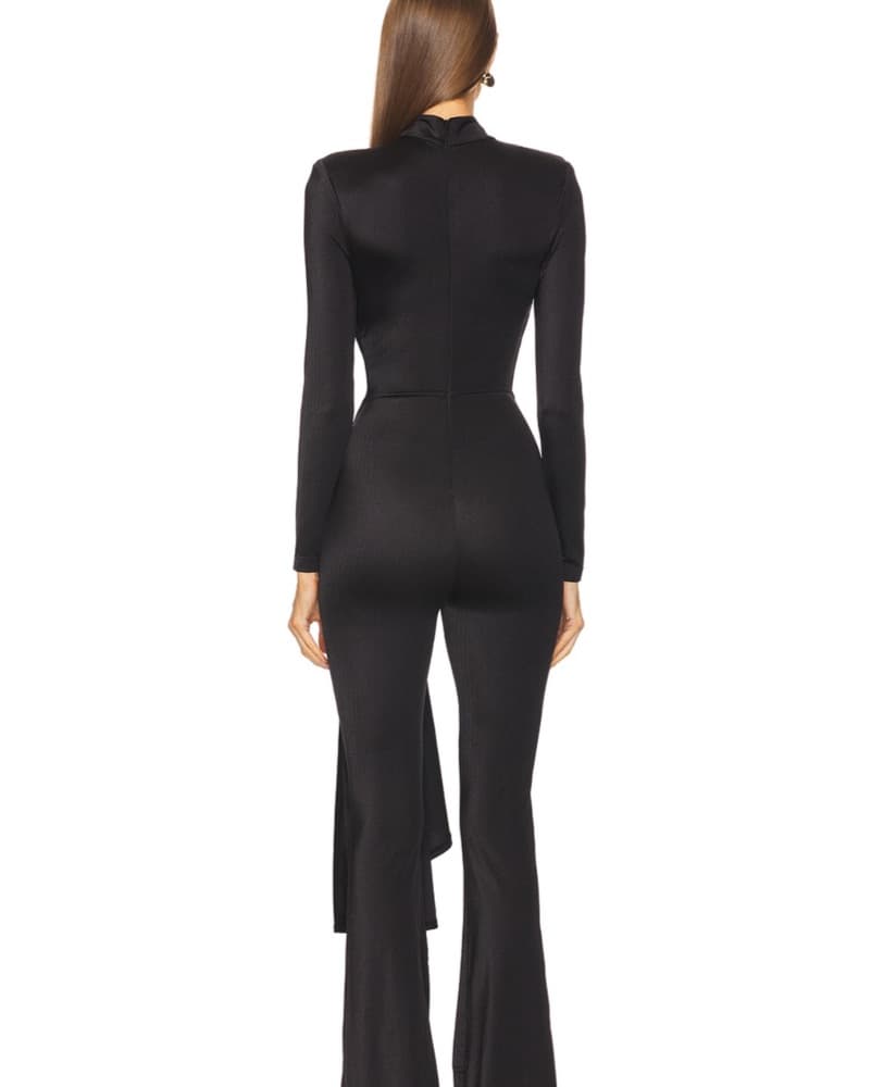 Glamorous Black Jumpsuit with Cutout Design - Image 4