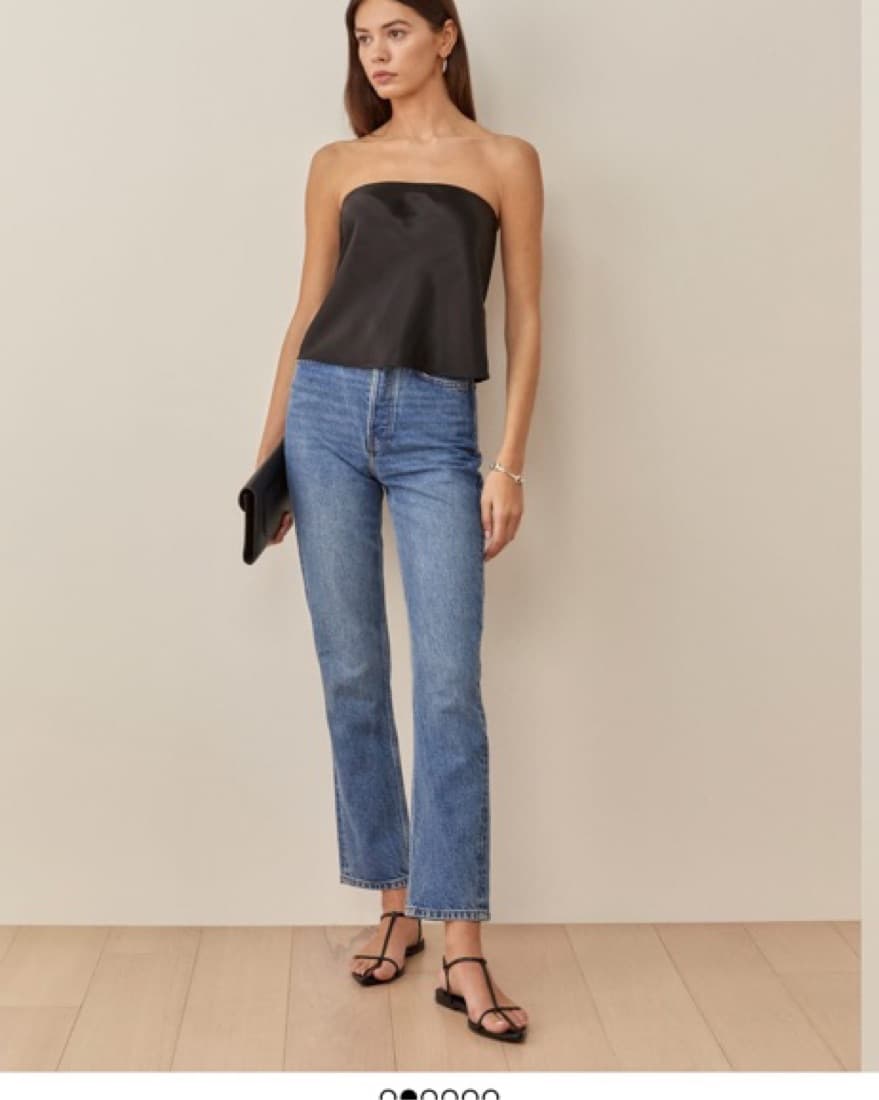 Reformation Spritz Silk Top - Image 2
