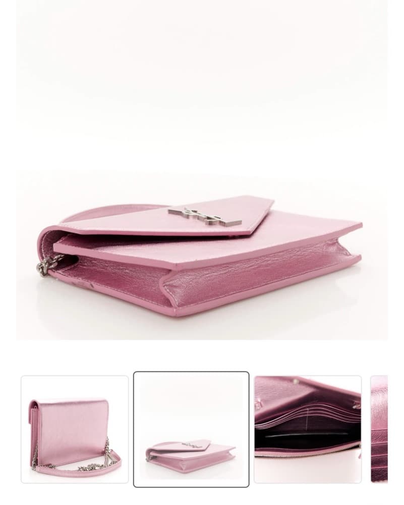 Saint Laurent YSL Metallic Purse - Image 2