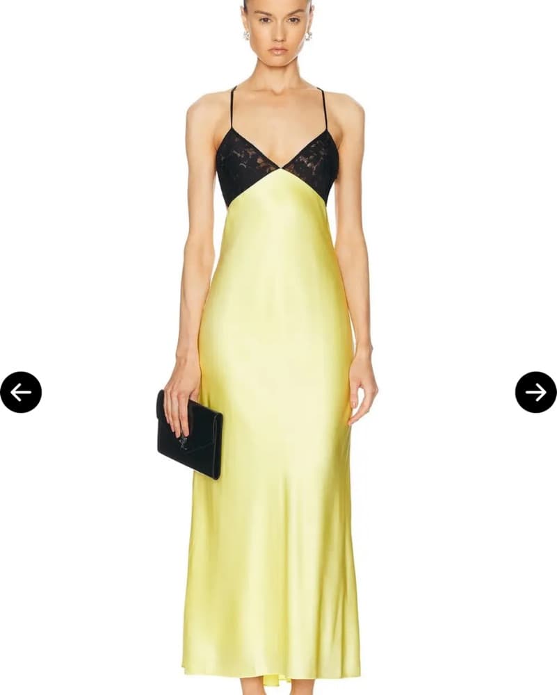 The Sei lace contrast bias dress  - Image 1