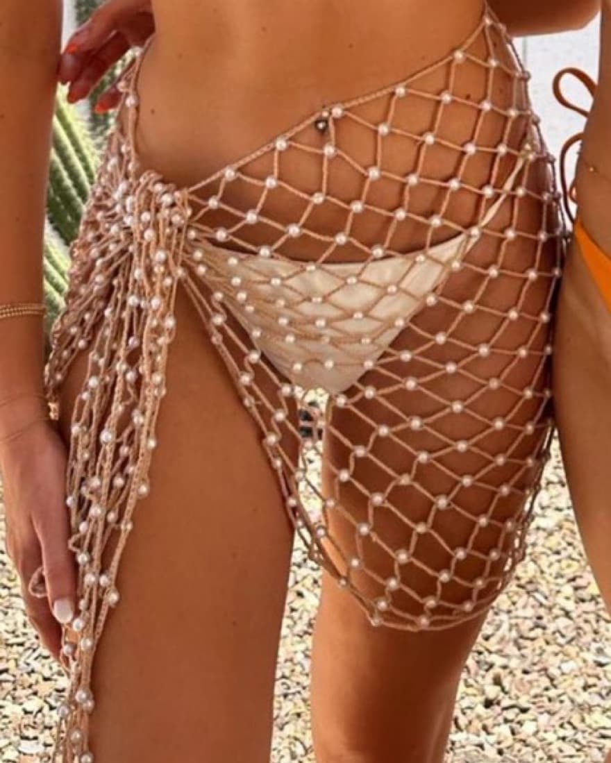 Revolve Siren Sea Sarong in Tan Pearl - Image 1