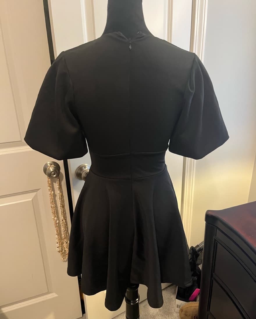 Black Mini Dress - Image 3