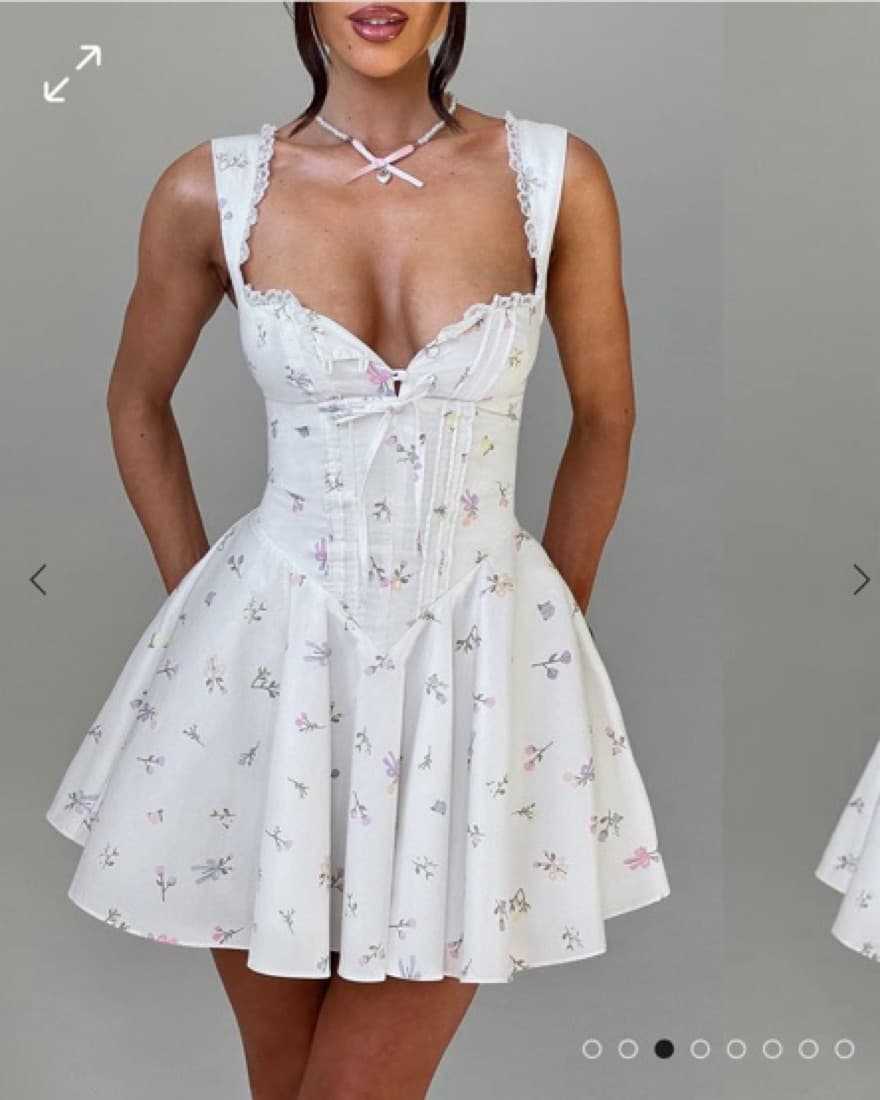 ANTONELLA MINI DRESS - MULTI FLORAL - Image 3