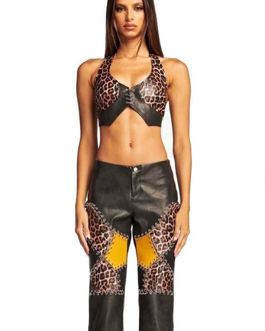 Amira Top - Leopard / Black  - Image 2