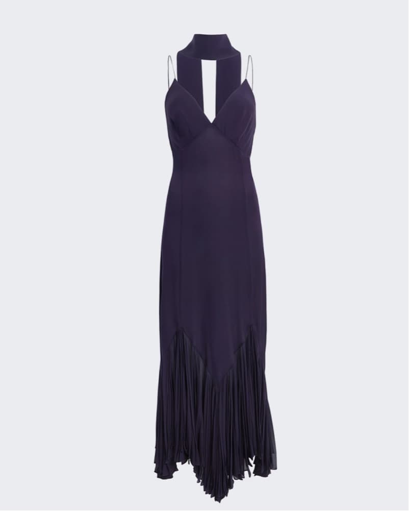 Khaite Candita Dress in Amethyst - Image 2