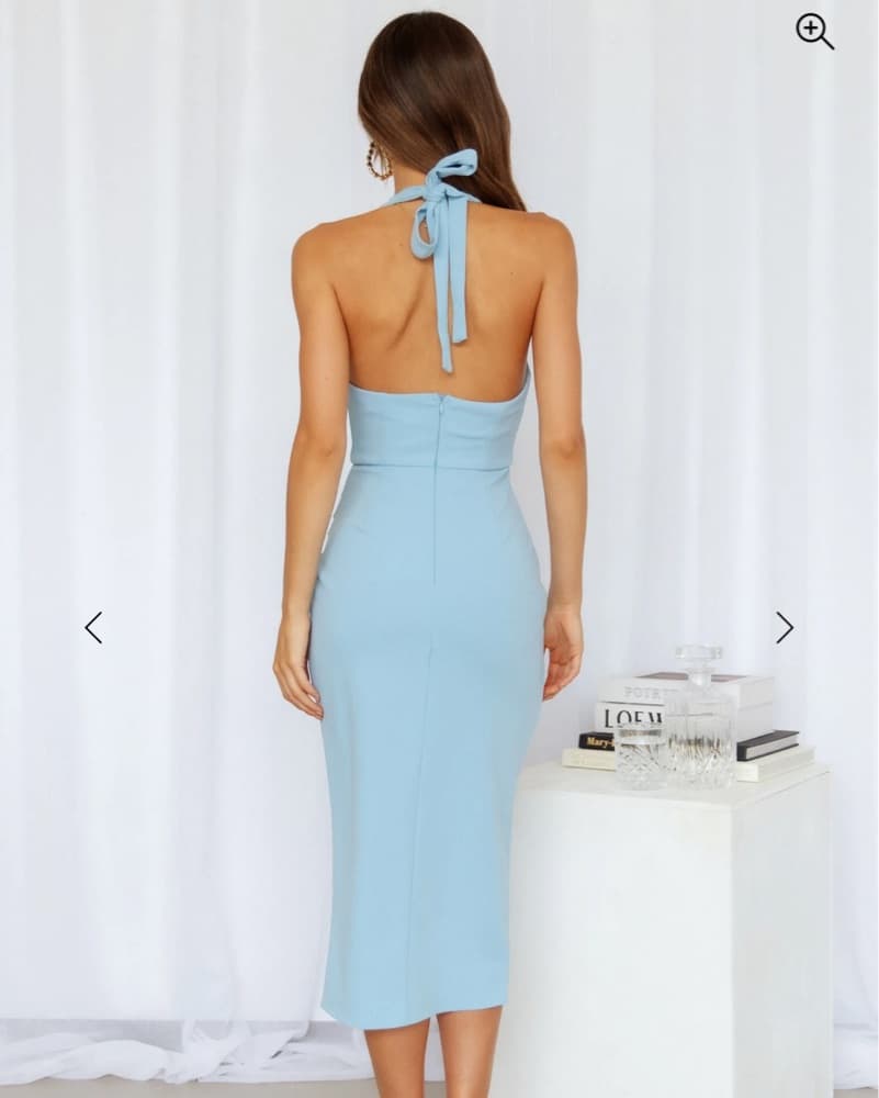 MIDI DRESS BLUE - Image 5