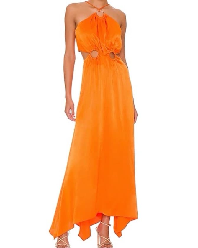 ELLIATT Visitant Maxi Dress in Papaya - Image 4