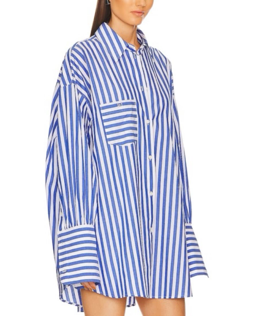 Helsa Cotton Poplin Oversized Shirt  - Image 2