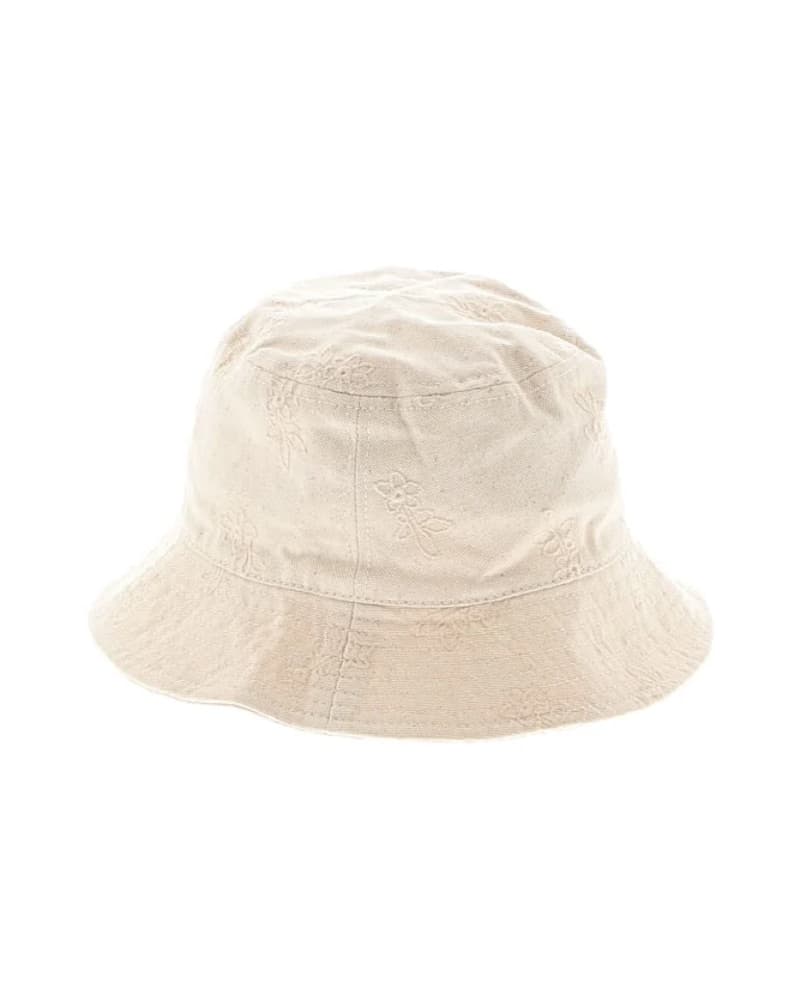Madwell White Eyelet Bucket Hat - Image 1