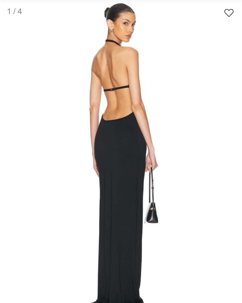 Eterne Black Maxi Dress - Image 2