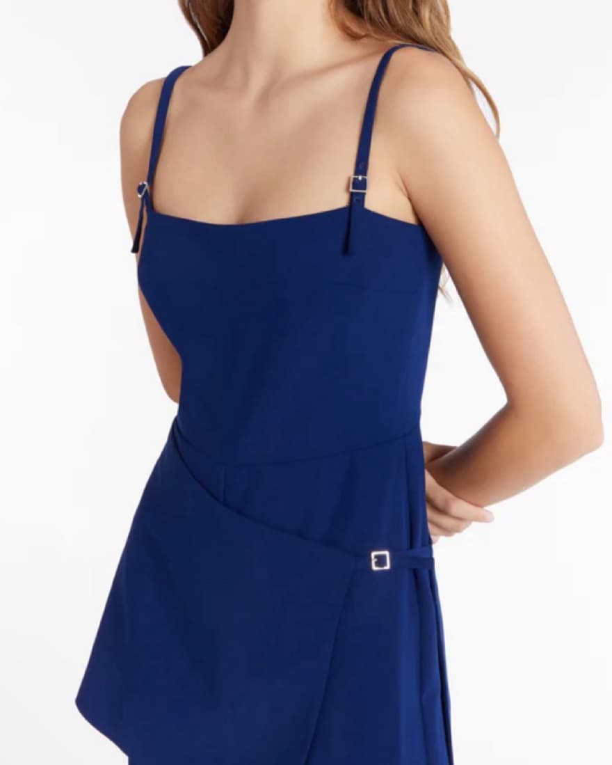 Amanda Uprichard Chloe Jumpsuit Navy - Image 2